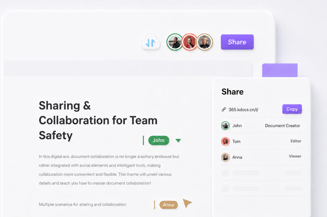 Sharing and permission controls for documents